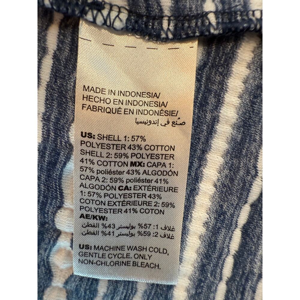 Chico’s Striped Cardigan & Tank Set Size M Coastal Grandma Minimalist - Picture 11 of 12
